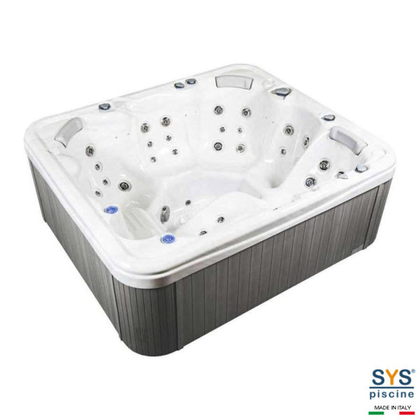 SYS Piscine minipiscine spa a sfioro idormassaggio piscine 3 536L 5 posti